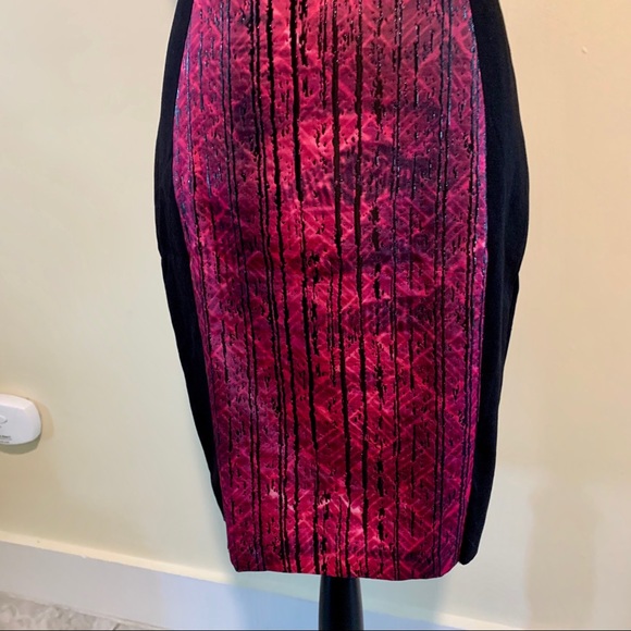 Elie Tahari Pink/Red Panel Sheath Dress size 4 - Picture 3 of 8